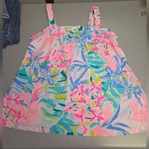 Lilly Pulitzer Pink and Blue Floral Top